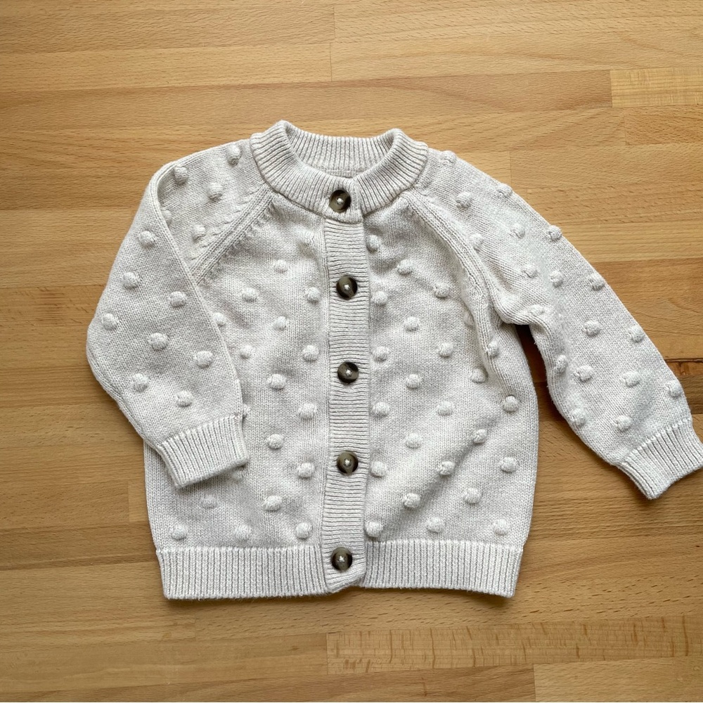 100% cotton popcorn knit cardigan Cat and Jack